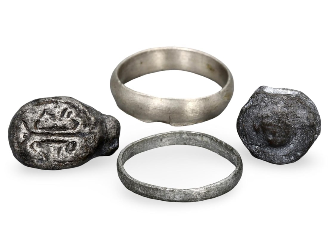 Ancient Roman Lead Seals and Silver Rings Collection (1 of 1)
