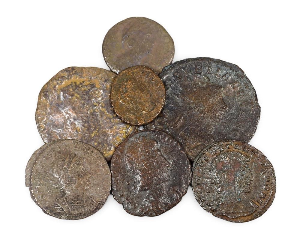 Lot Collection of Authentic Ancient Roman Empire Bronze Coins Historical Currency Artifacts (1 of 1)