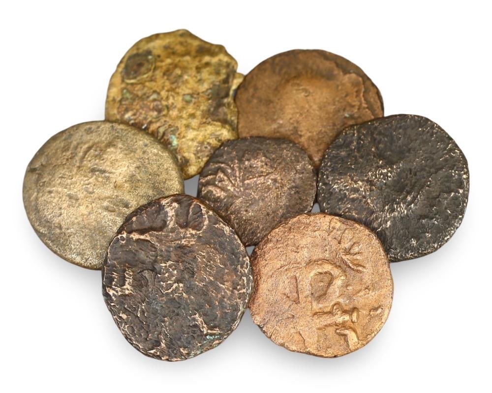 Ancient Kushan Empire and Indo-Greek Coins Authentic Currency Lot: **Dimension information at the bottom section after Condition** Welcome to the No Reserve Ancient Relics & Rare Artifacts auction, where history comes alive through an extraordinary collection of trea