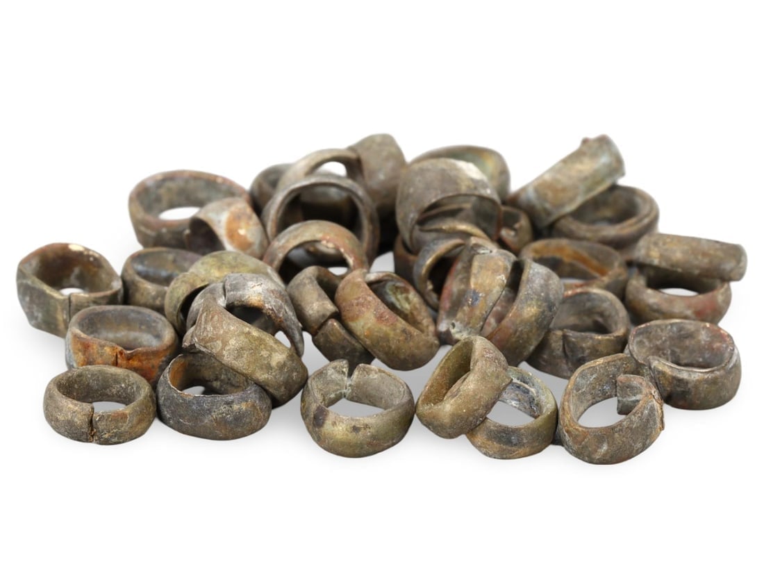 Ancient Medieval Viking Era Silver Jewelry Beads Components, 9th-13th Century: **Dimension information at the bottom section after Condition** Welcome to the No Reserve Ancient Relics & Rare Artifacts auction, where history comes alive through an extraordinary collection of trea