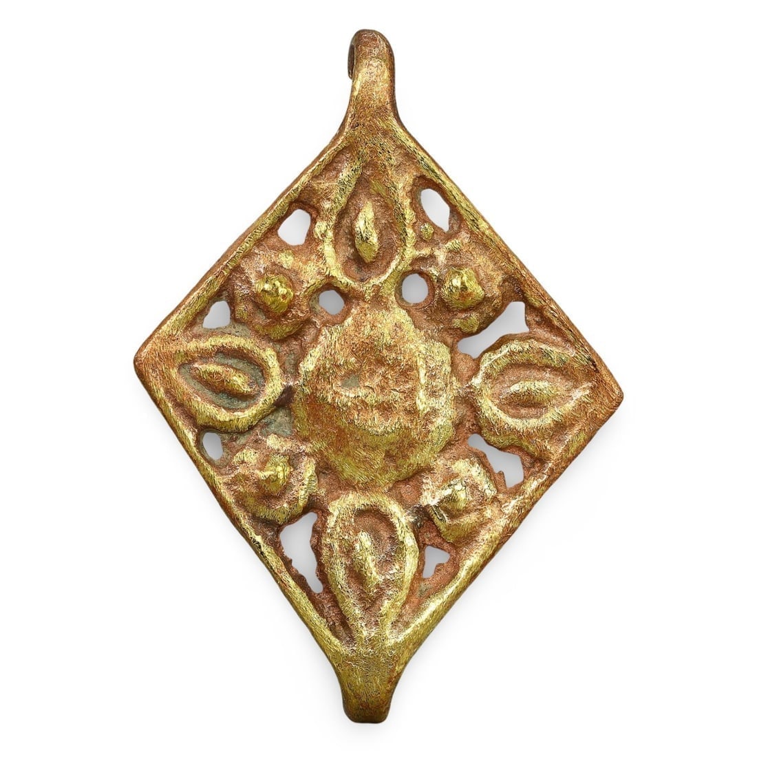 Ancient Roman Geometric Patterns Bronze Amulet Pendant (1 of 2)