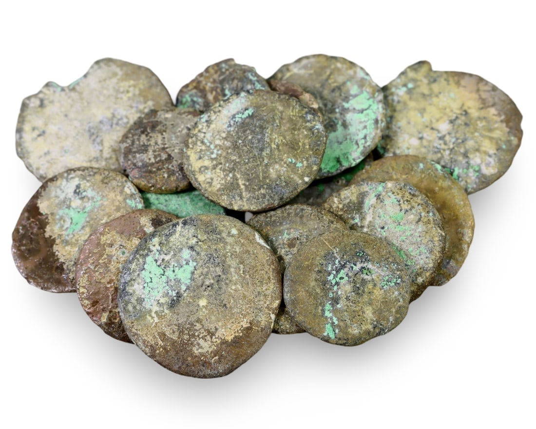 Unique Assortment of Ancient Historical Treasures of Roman Bronze Coins (14mm-19mm) (1 of 1)