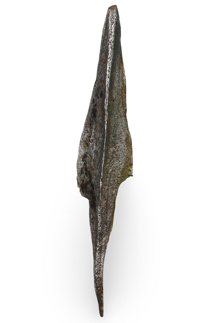 Ancient Medieval Germanic Tribe Tanged Trilobate Bladed Iron Arrowhead, 5th-7th Century AD: **Dimension information at the bottom section after Condition** Welcome to the No Reserve Ancient Relics & Rare Artifacts auction, where history comes alive through an extraordinary collection of trea