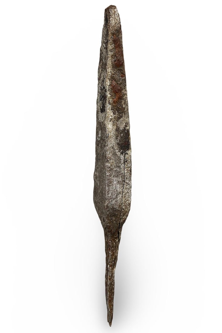 Ancient Roman Iron Arrowhead Square-Headed Pointed Tang, 2nd-3rd Century A.D. (1 of 2)