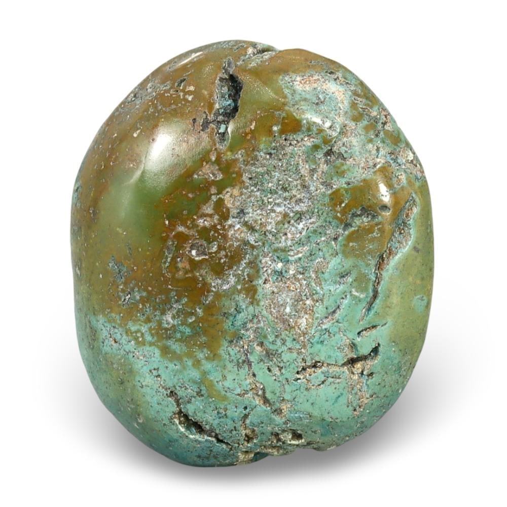 Antique Himalayan Sino-Tibetan Turquoise Prayer Bead, Spiritual Ornament (1 of 2)