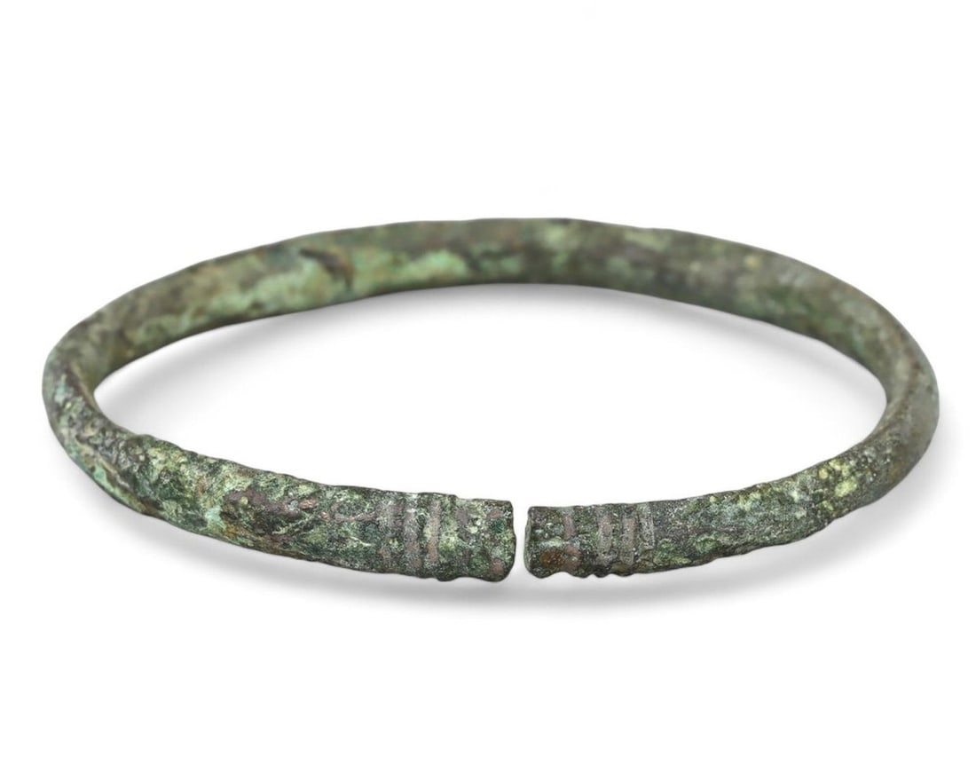 Ancient Hallstatt Era Celtic Bronze Bracelet Pre-Roman Jewelry (1 of 2)