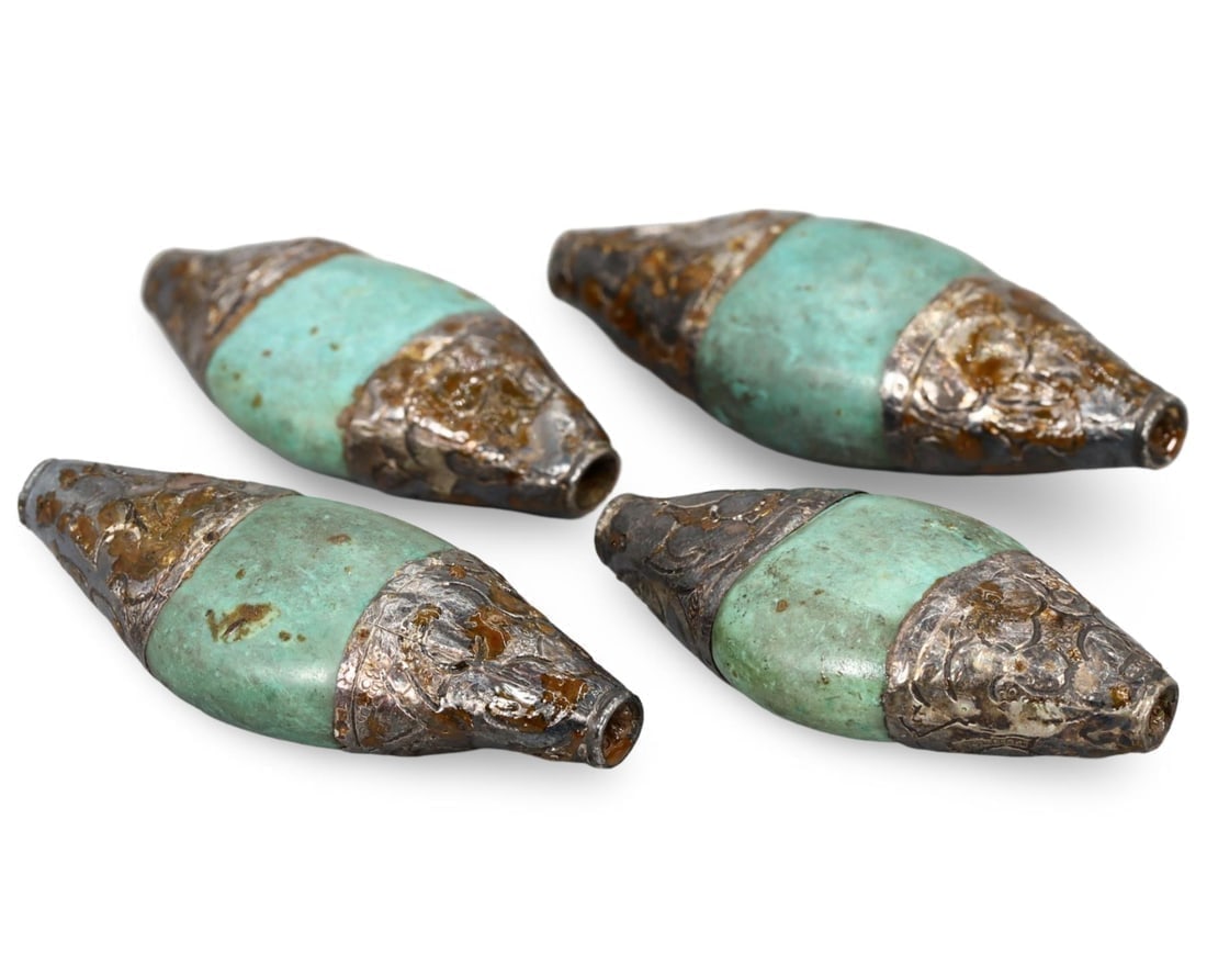 Exquisite Tribal Himalayan Antique Sino-Tibetan Capped Stone Relics of Sacred Beads: **Dimension information at the bottom section after Condition** Welcome to the No Reserve Antique Treasures Auction S2, where history comes alive through an extraordinary collection of treasures spann