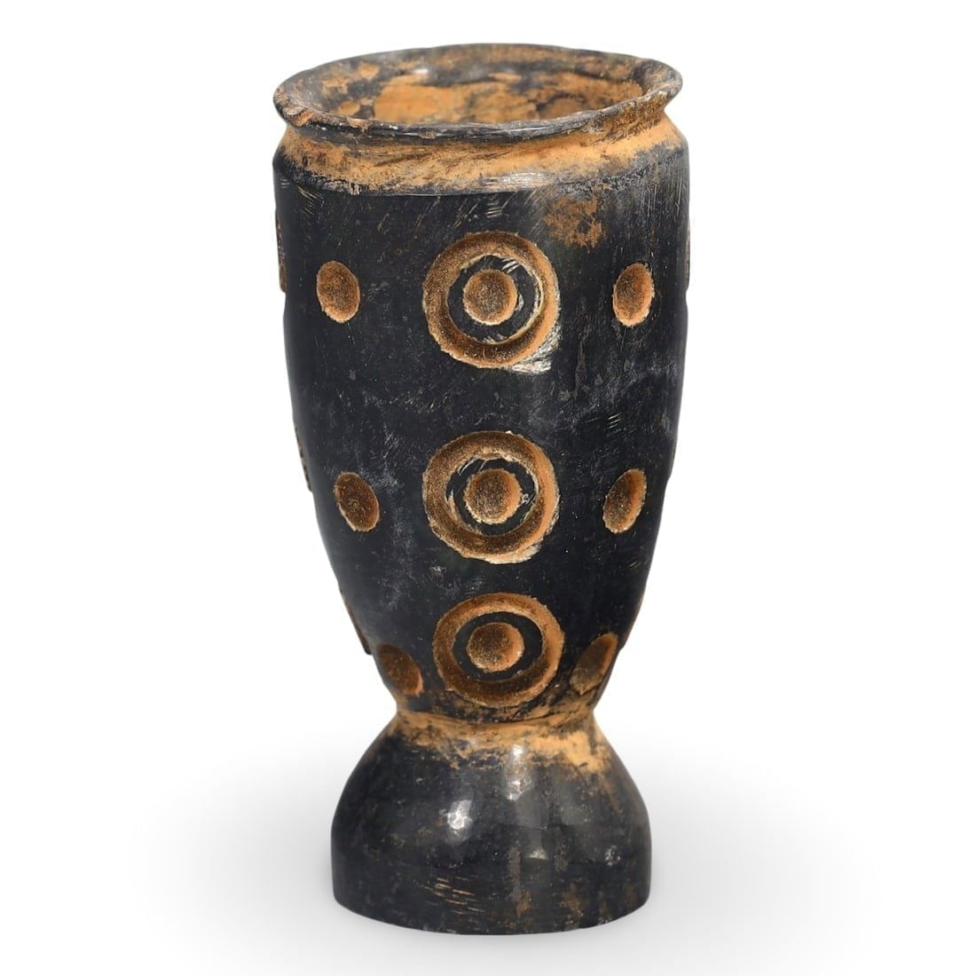 Ancient Medieval Germanic Vase with Decorative Motifs of Concentric Circles, 5th-7th Centuries AD (1 of 2)