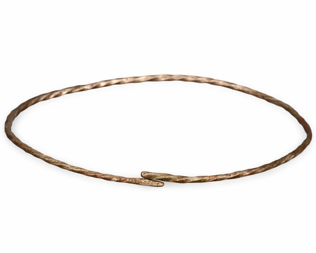 Authentic Norse Warrior's Bracelet Expertly Cleaned Viking Bronze Armlet: **Dimension information at the bottom section after Condition** Welcome to the No Reserve Antique Treasures Auction S2, where history comes alive through an extraordinary collection of treasures spann