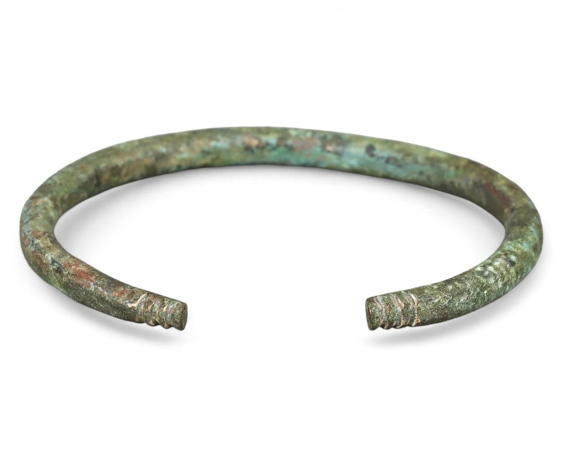 Authentic Hallstatt Culture Bronze Bracelet Ancient Celtic Artifact (1 of 2)