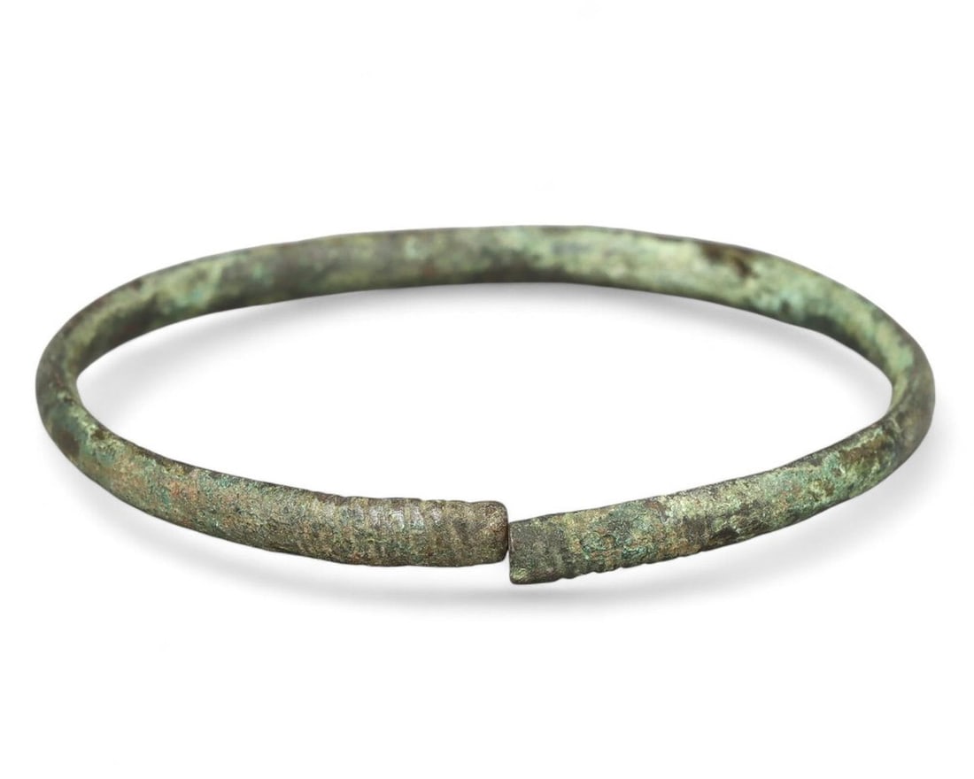 Ancient Celtic Hallstatt Bronze Bracelet Authentic Pre-Roman Artifact (1 of 2)