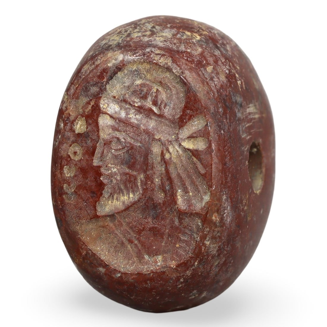 Antique Near Eastern Sasanian Style Hemispherical Stamp Seal Beads: **Dimension information at the bottom section after Condition** Welcome to the No Reserve Antique Treasures Auction S2, where history comes alive through an extraordinary collection of treasures spann