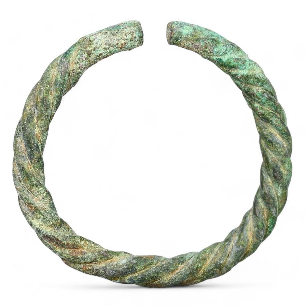 Ancient Hallstatt Celtic Bronze Bracelet Authentic Pre-Roman Jewelry (1 of 3)