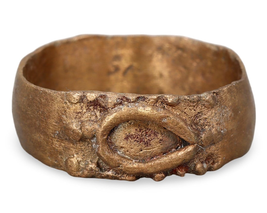 Authentic Norse Warrior's Bracelet Expertly Cleaned Viking Bronze Ring, US 9: **Dimension information at the bottom section after Condition** Welcome to the No Reserve Antique Treasures Auction S2, where history comes alive through an extraordinary collection of treasures spann