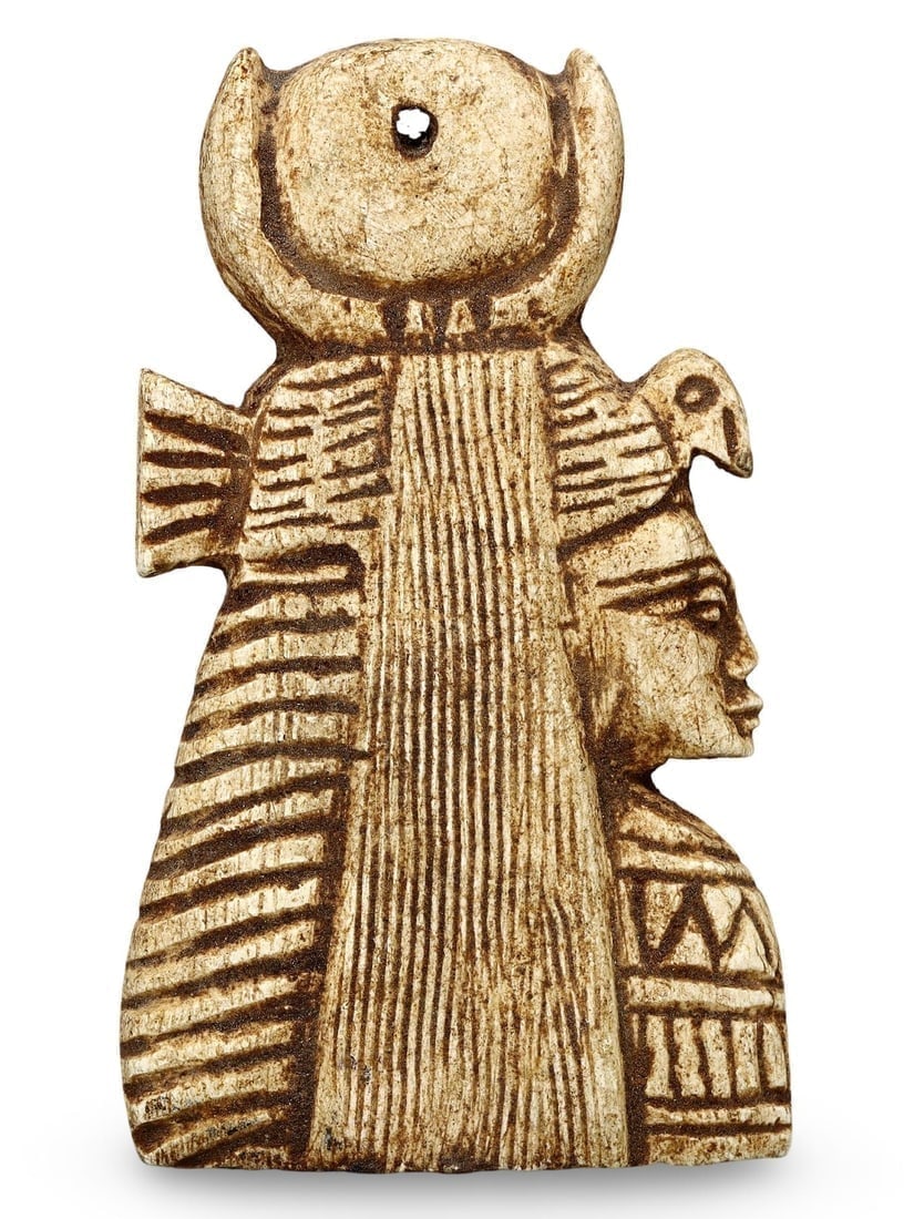 Post-Medieval Egyptian Grand Tour Era Steatite Ancient Symbolic Figure Amulet: **Dimension information at the bottom section after Condition** Welcome to the No Reserve Antique Treasures Auction, where history comes alive through an extraordinary collection of treasures spanning