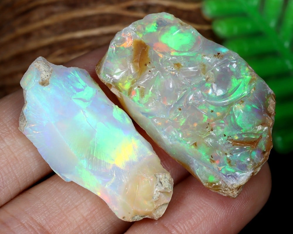 46.9Ct Vibrant Ethiopian Welo Opal Rough Facet Grade with Stunning Play of Color Gemstone: **Dimension information at the bottom section after Condition** Welcome to the No Reserve Antique Treasures Auction, where history comes alive through an extraordinary collection of treasures spanning
