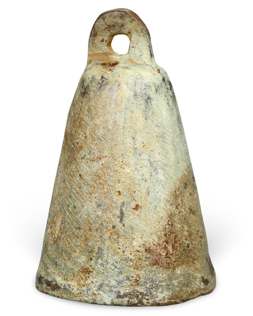 Ancient Functional Artifact from the Medieval Period Bronze Bell: **Dimension information at the bottom section after Condition** Welcome to the No Reserve Antique Treasures Auction, where history comes alive through an extraordinary collection of treasures spanning