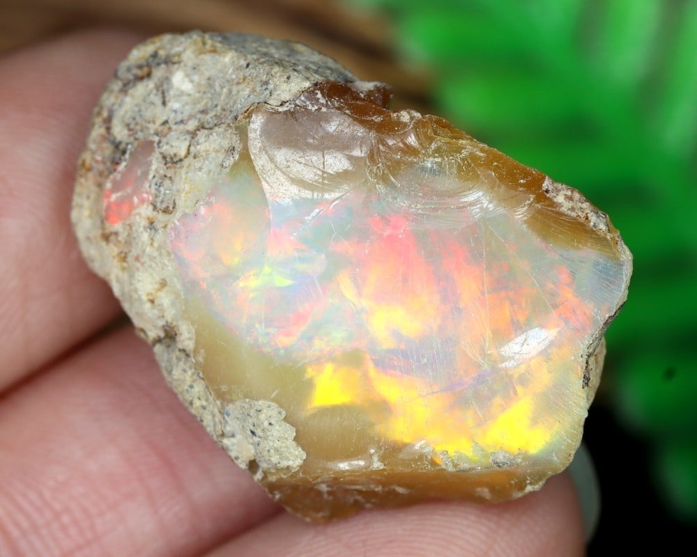 21.2Ct Vibrant Ethiopian Welo Opal Rough Natural Facet Grade Gemstone for Collectors: **Dimension information at the bottom section after Condition** Welcome to the No Reserve Antique Treasures Auction, where history comes alive through an extraordinary collection of treasures spanning