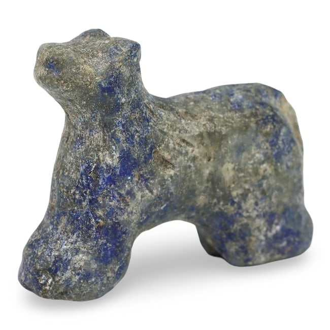 Medieval Silk Road Lapis Lazuli Amulet Bead, Nishapur 11th-13th Century: **Dimension information at the bottom section after Condition** Welcome to the No Reserve Antique Treasures Auction, where history comes alive through an extraordinary collection of treasures spanning