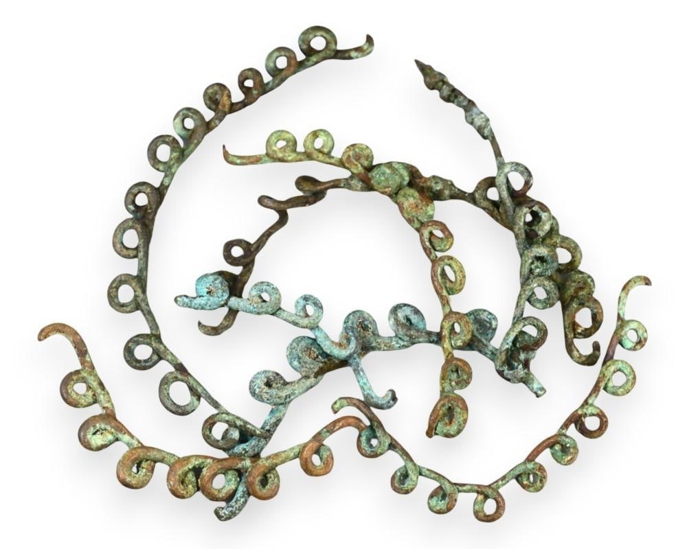 Collection of Ancient Bronze Ornaments with Circular Loop Designs (1 of 1)