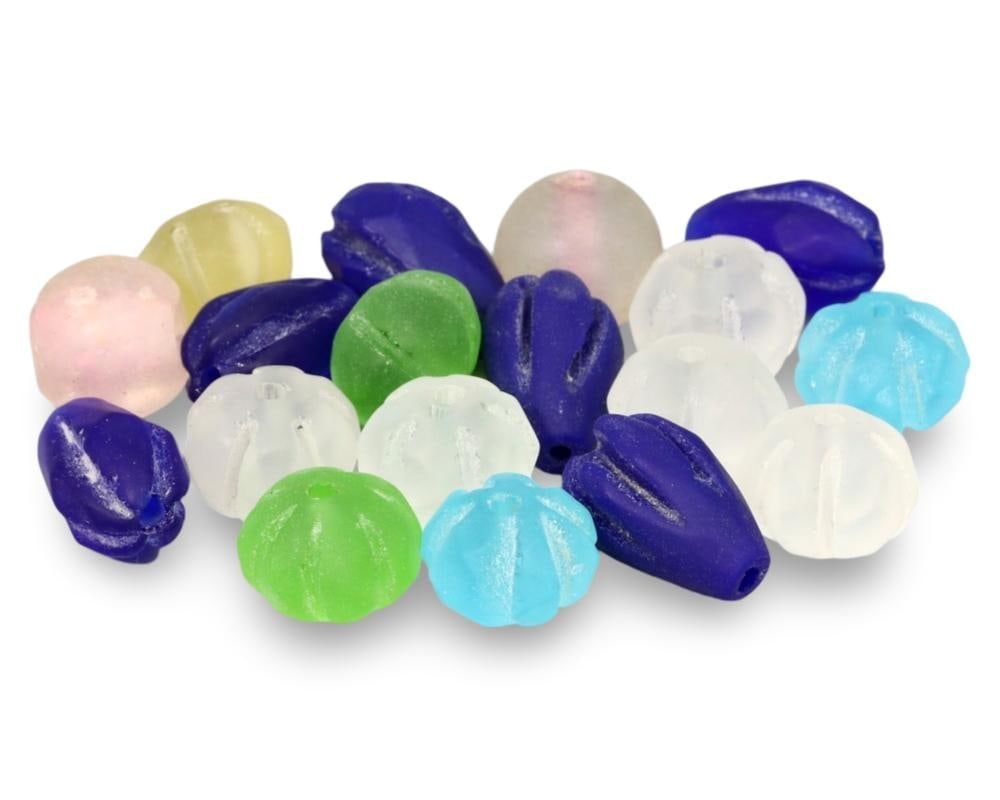 Vintage Carved Colorful Glass Beads Handcrafted for Jewelry Making: **Dimension information at the bottom section after Condition** Welcome to the No Reserve Antique Treasures Auction, where history comes alive through an extraordinary collection of treasures spanning