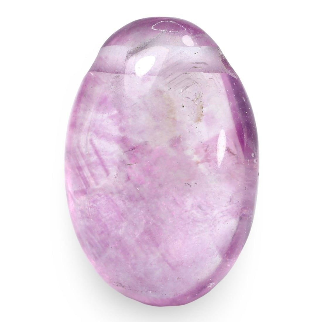 Medieval Hand-Polished Amethyst Gemstone Pendant Bead, Oval-Shaped (1 of 2)