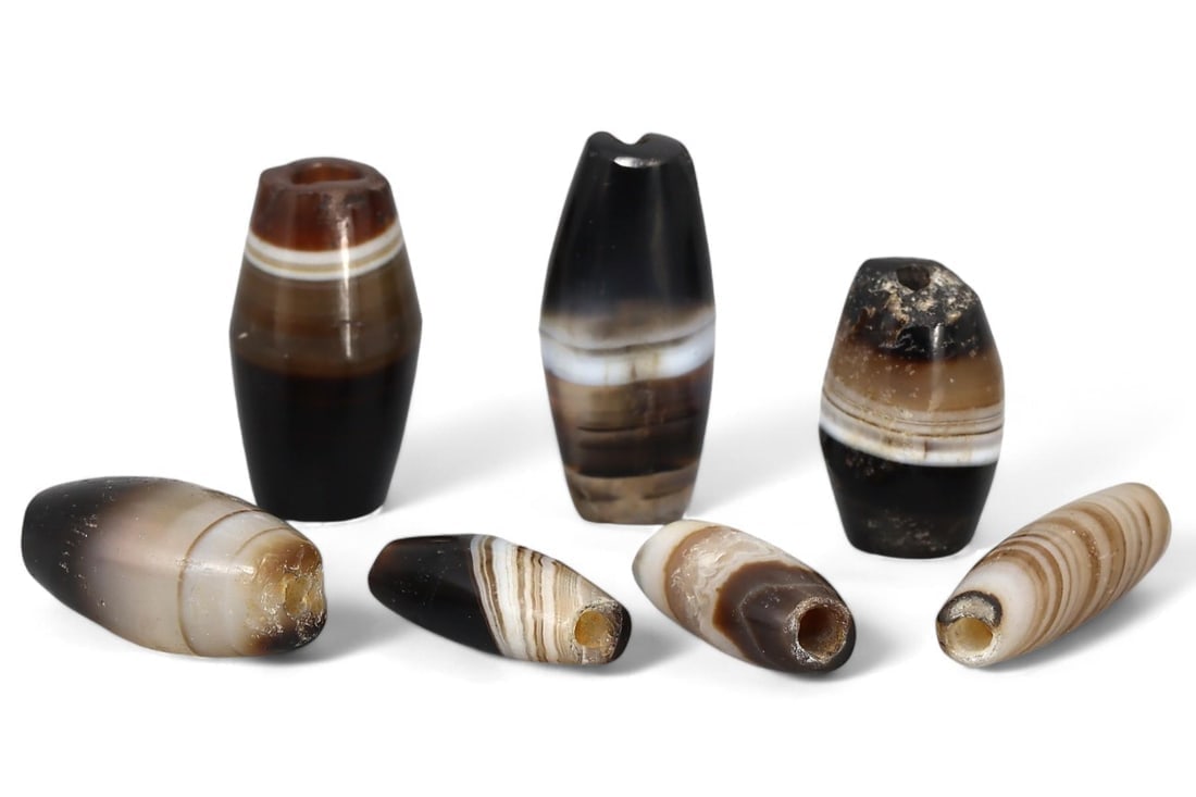Set of Near Eastern Banded Agate Heritage Beads, Ancient Relics (1 of 1)