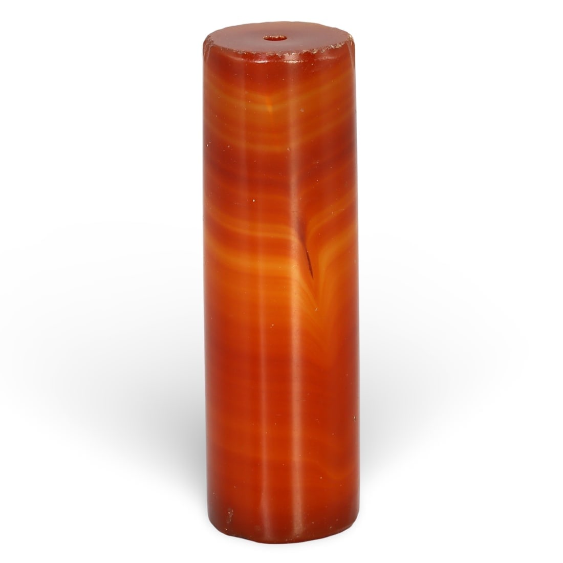 Large Antique Banded Agate Cylinder Bead from the Near East: **Dimension information at the bottom section after Condition** Welcome to the No Reserve Antique Treasures Auction, where history comes alive through an extraordinary collection of treasures spanning