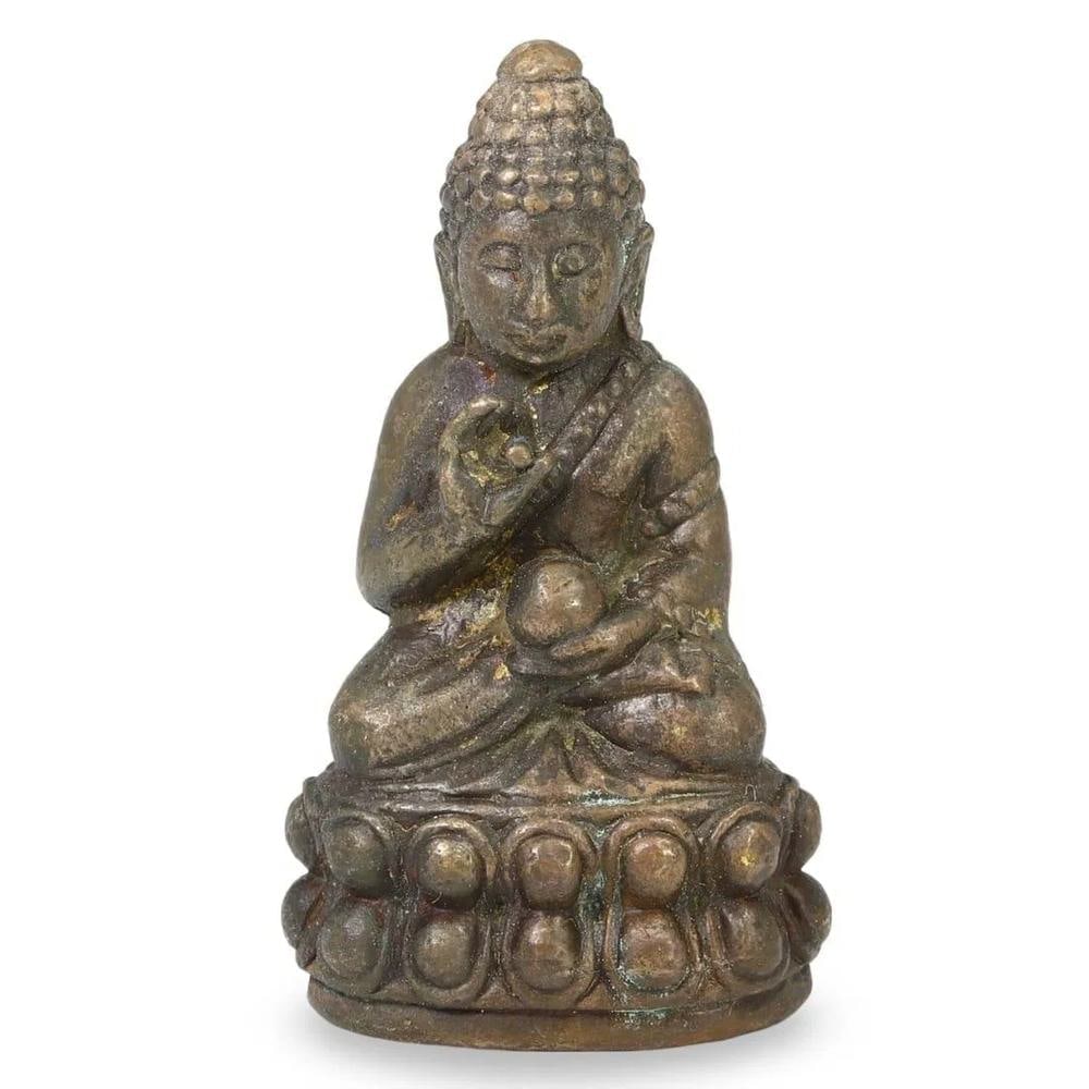 Sino-Tibetan Bronze Votive Figure, 18th-19th Century Post-Medieval Relic