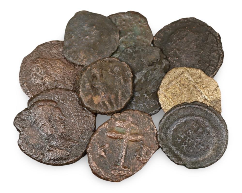 Ancient Roman Bronze Coin Collection Roman Empire Emperor Currency Lot: **Dimension information at the bottom section after Condition** Welcome to the No Reserve Antique Treasures Auction, where history comes alive through an extraordinary collection of treasures spanning