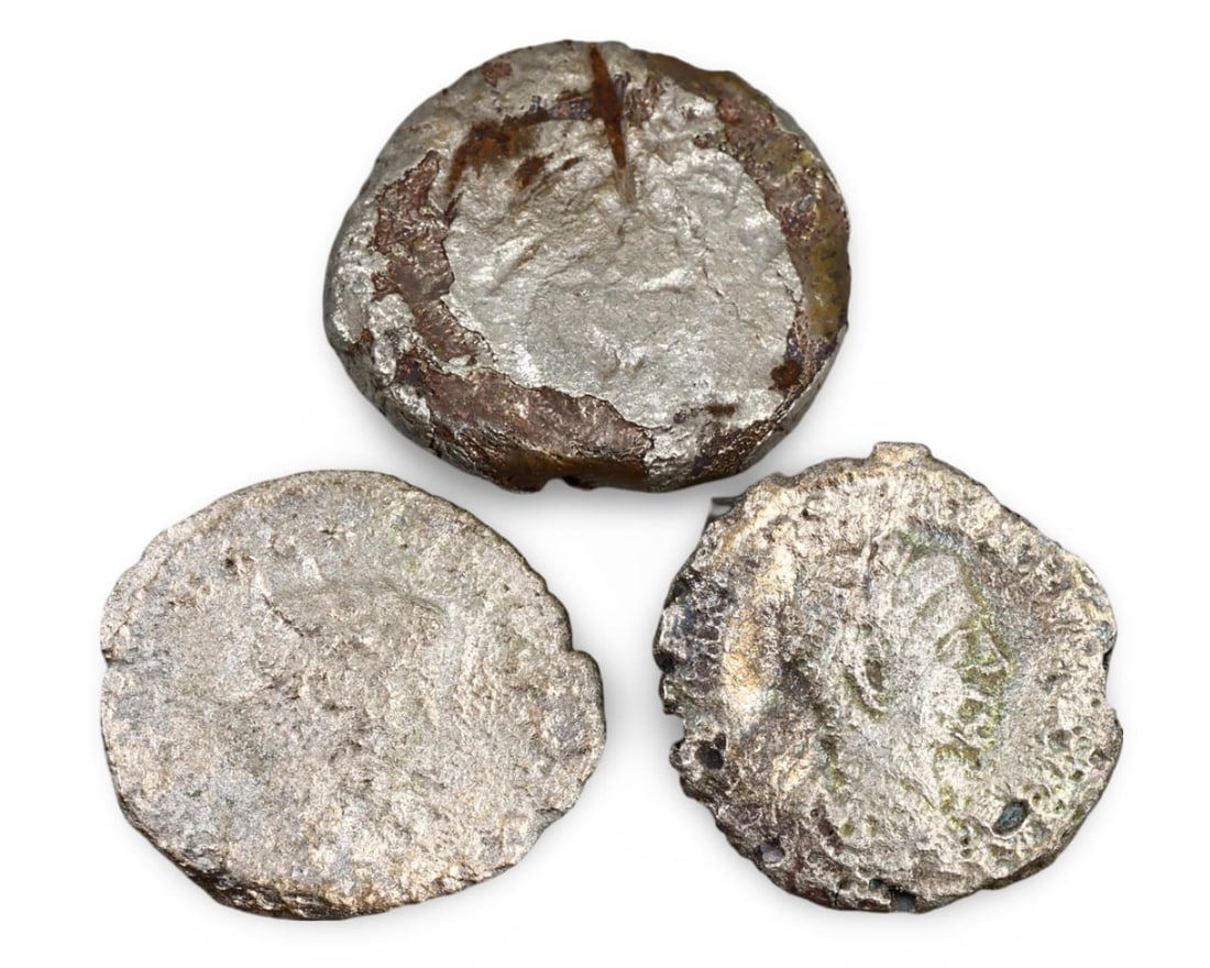 Lot of Ancient Greek Roman Billion Silver Coins, (18mm-22mm) (1 of 2)