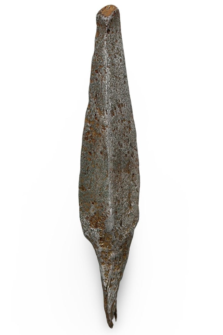 Ancient Roman Iron Arrowhead Square-Headed Pointed Tang, 2nd-3rd Century A.D. (1 of 2)