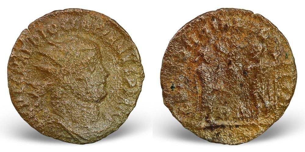 Authentic Ancient Roman Empire Emperor Bronze Coin Historical Currency Artifact (1 of 3)