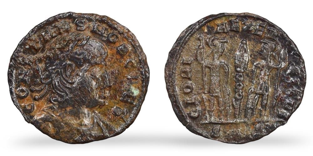 Authentic Ancient Roman Empire Emperor Bronze Coin Historical Currency Artifact (1 of 3)