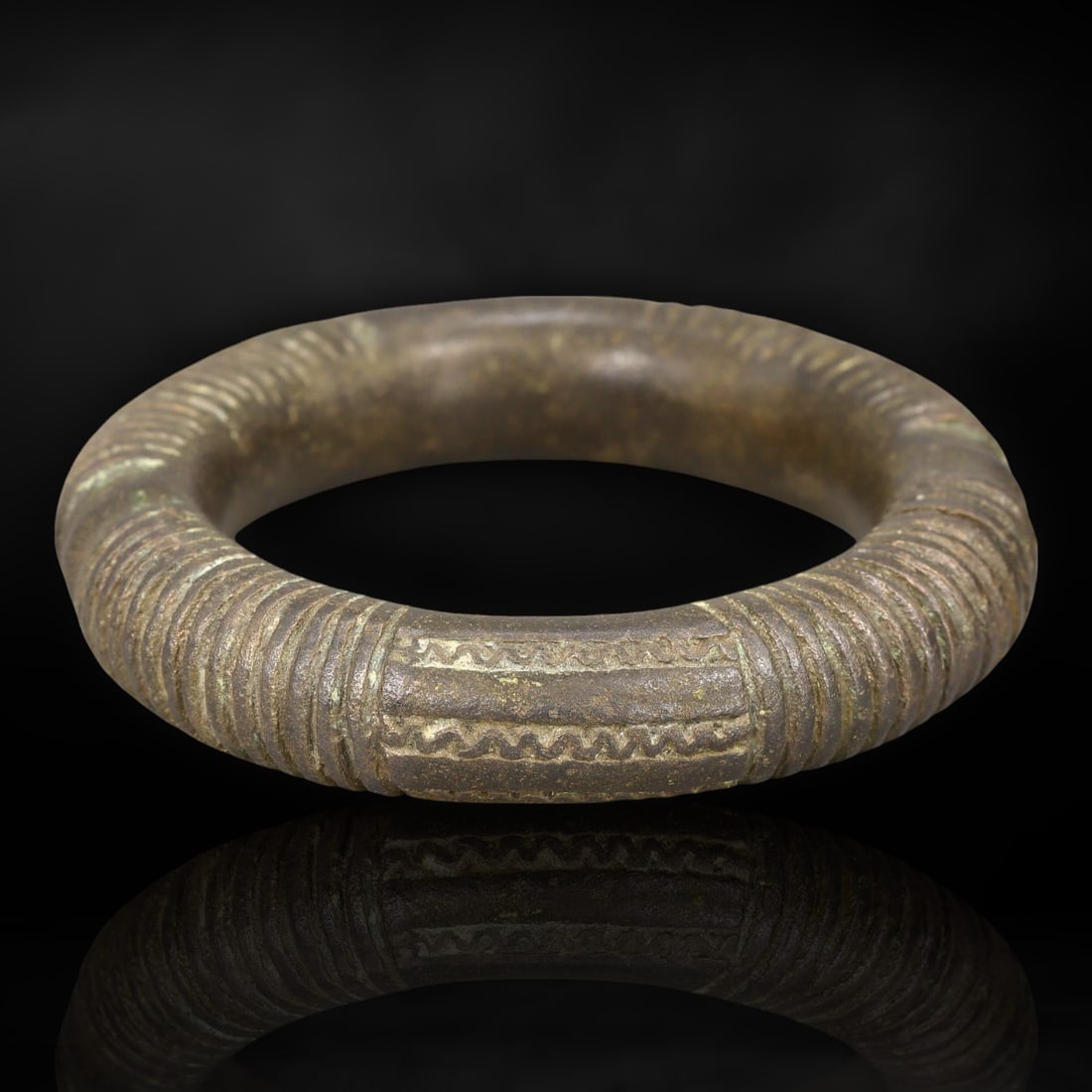 Ancient Bronze Age Celtic Ring Money Bracelet, Central Europe, c. 800-500 BCE (1 of 3)