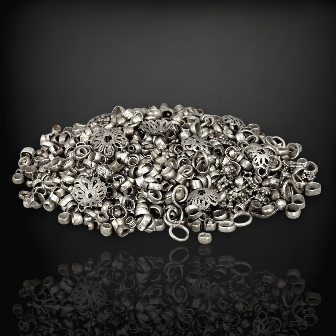 Extensive Collection of Viking Silver Beads and Adornments, 174g (9th-11th Century AD) (1 of 1)