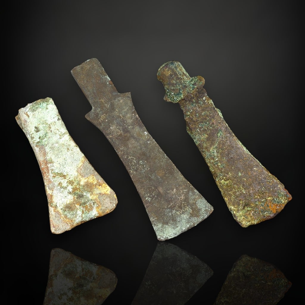 Ancient Eastern European Bronze Socketed Axes (Urnfield Culture, c. 1200-800 BCE) (1 of 2)