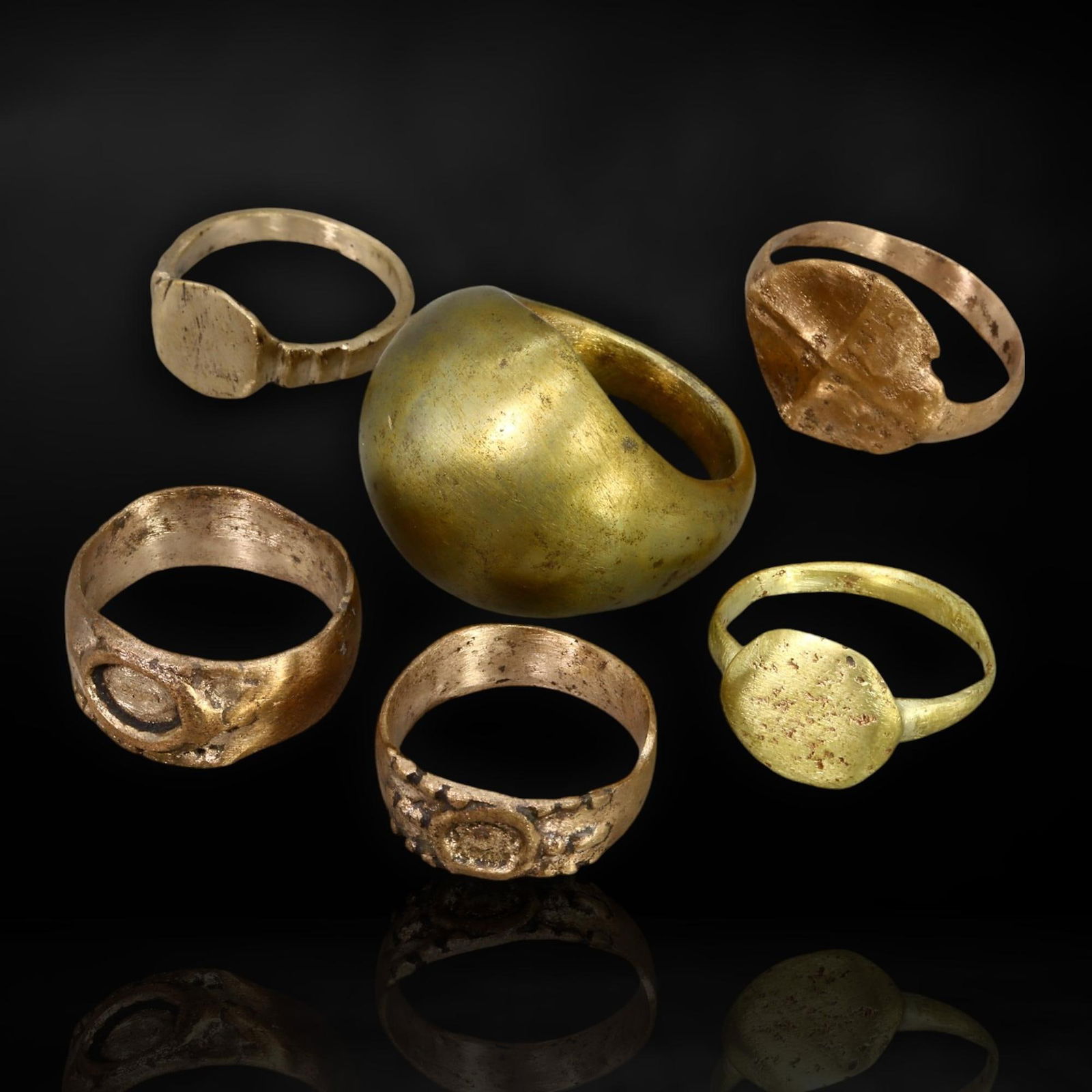 Ancient Byzantine and Viking Bronze Rings (c. 9th-12th Century CE) (1 of 1)