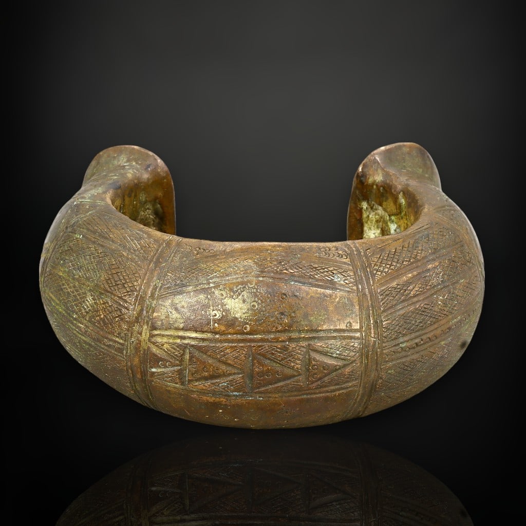 Gigantic West African Bronze Currency Bracelet - Akan Tribal People, 19th Century (1 of 3)