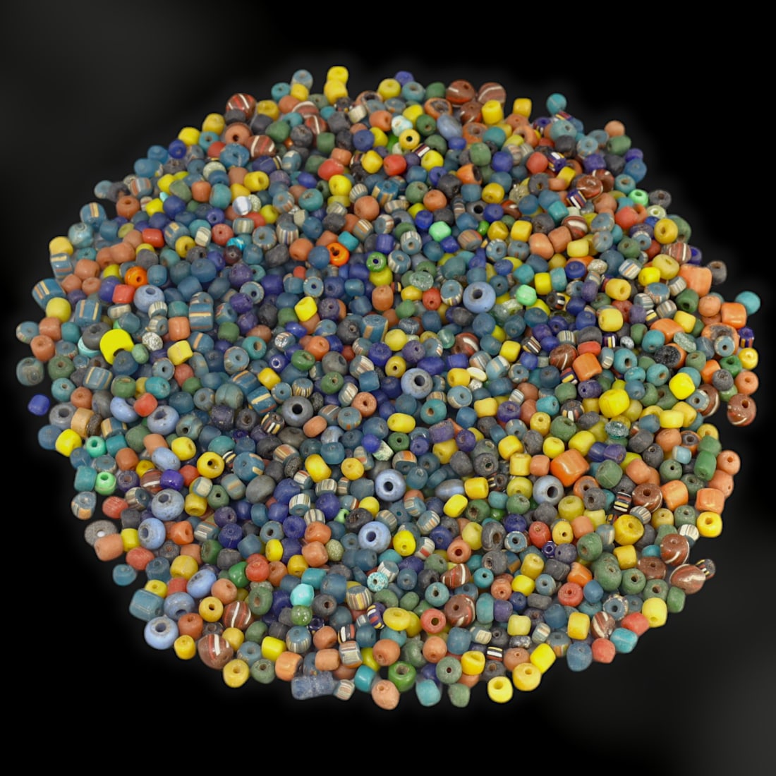 Ancient Islamic Trade Mosaic Glass Beads, 9th-13th Century CE (1 of 1)