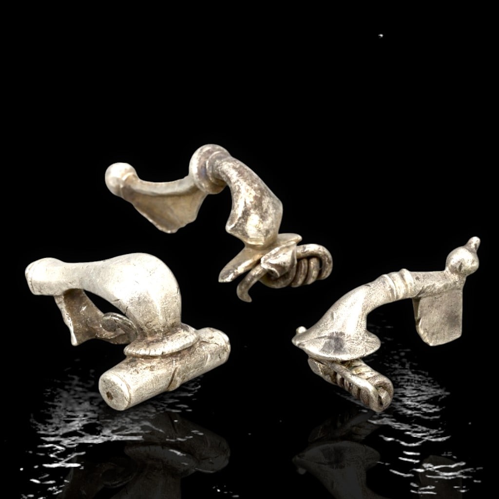 Ancient Roman Silver Fibulae Brooches, c. 1st-3rd Century CE (1 of 1)