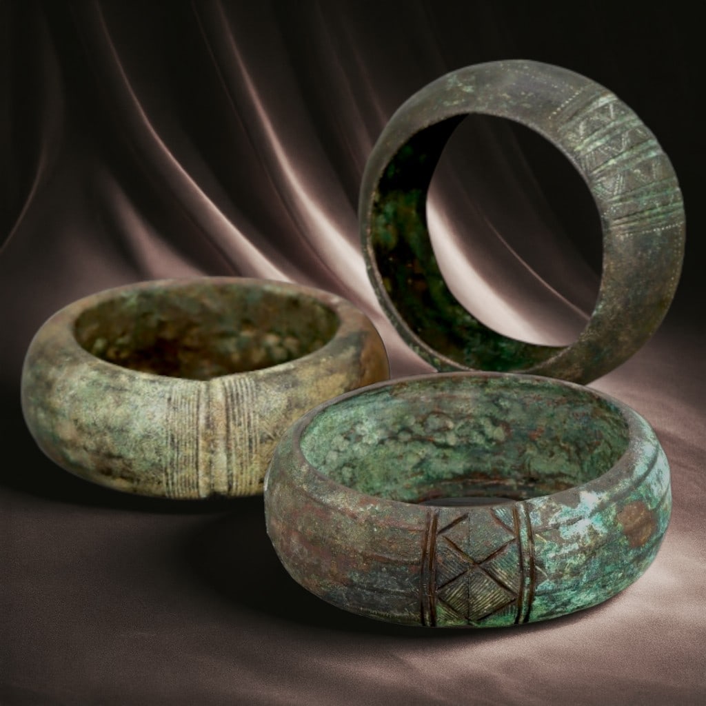 Ancient Celtic, West African, and Urnfield Culture Bronze Bracelets, c. 12th Century BCE to 14th (1 of 9)