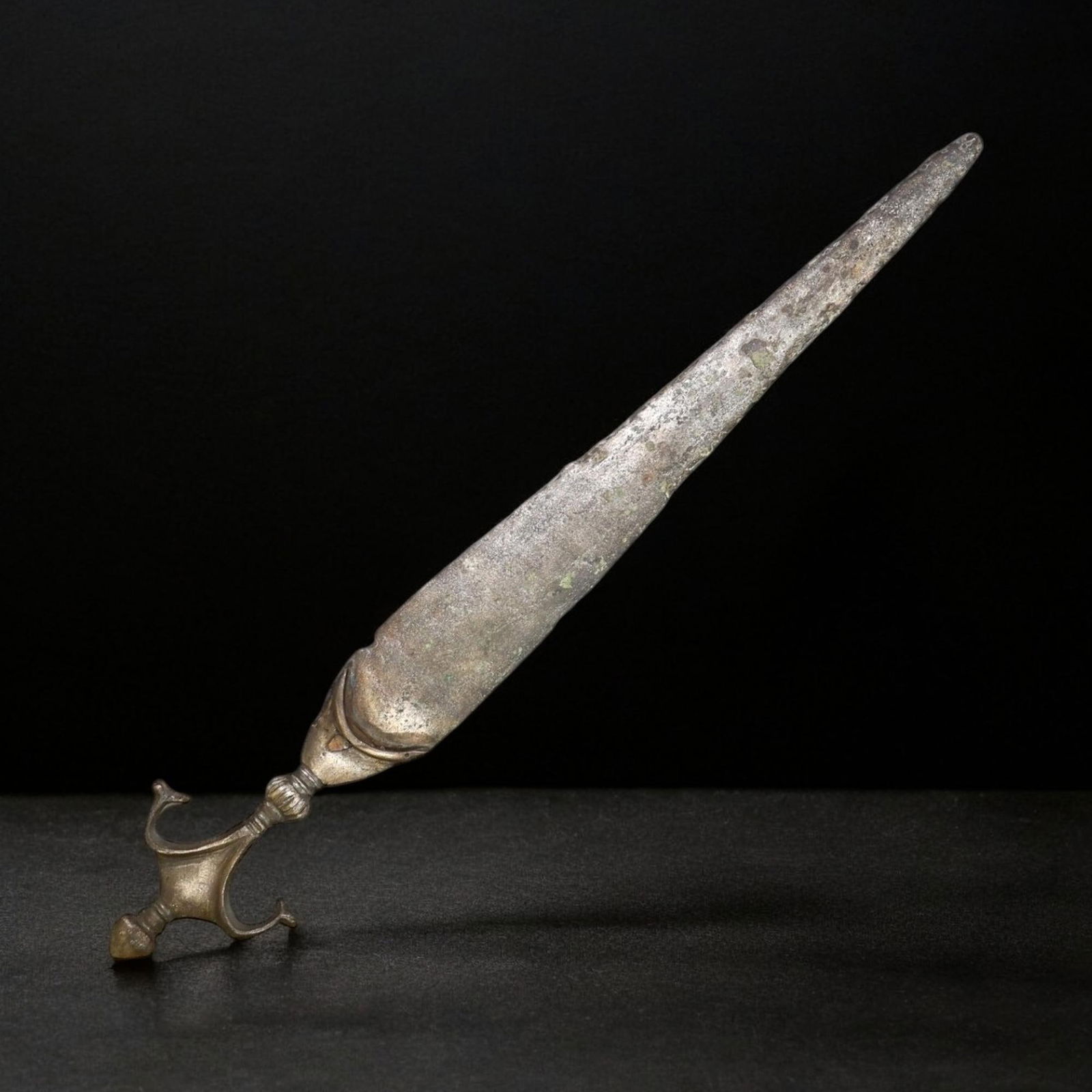 LURISTAN BRONZE DAGGER OR SHORT SWORD: 10th-7th Century BCE (350g, 36x4cm) (1 of 3)
