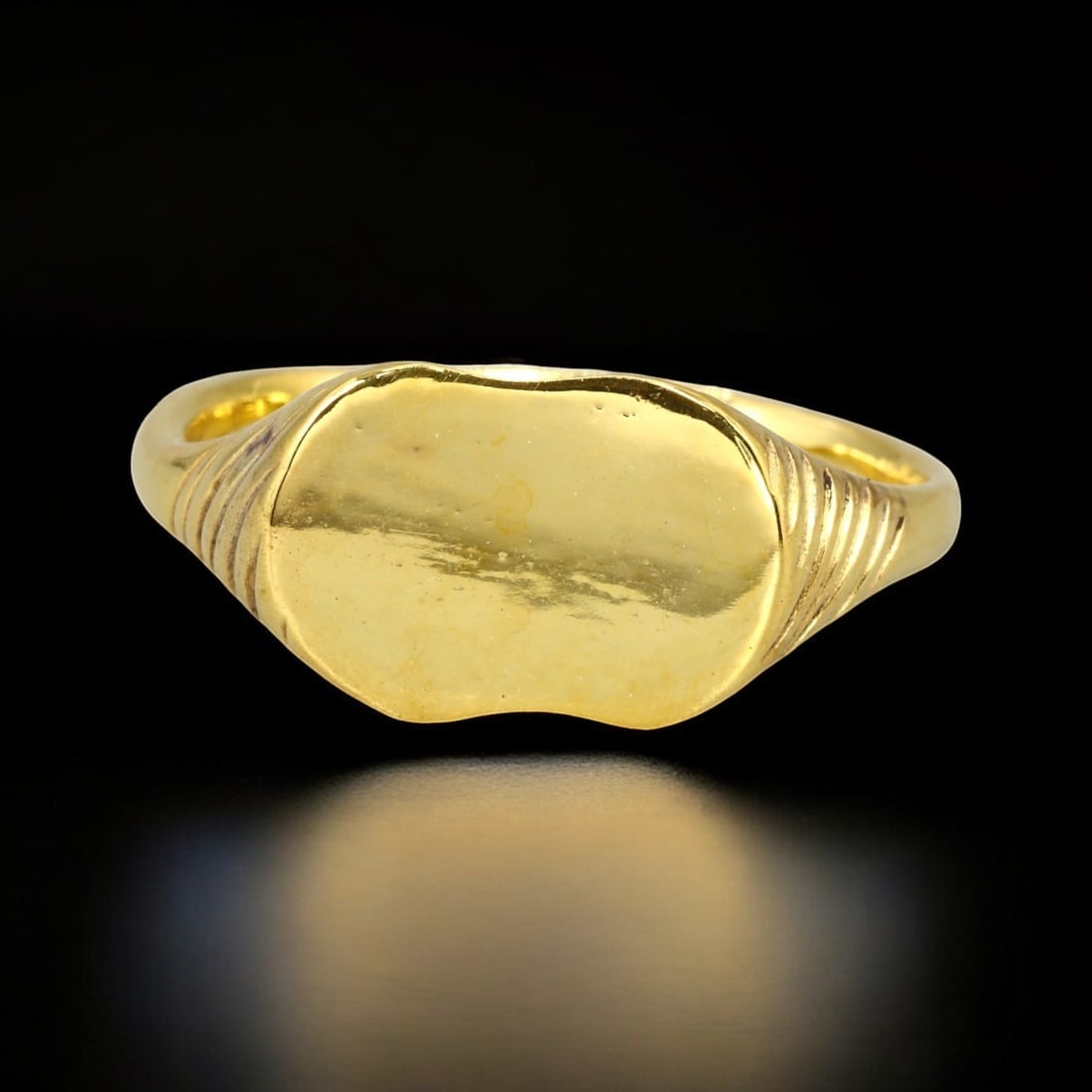 MEDIEVAL VIKING: Bronze Ring with 24K Gold Gilding, 5th-12th Century (1 of 2)