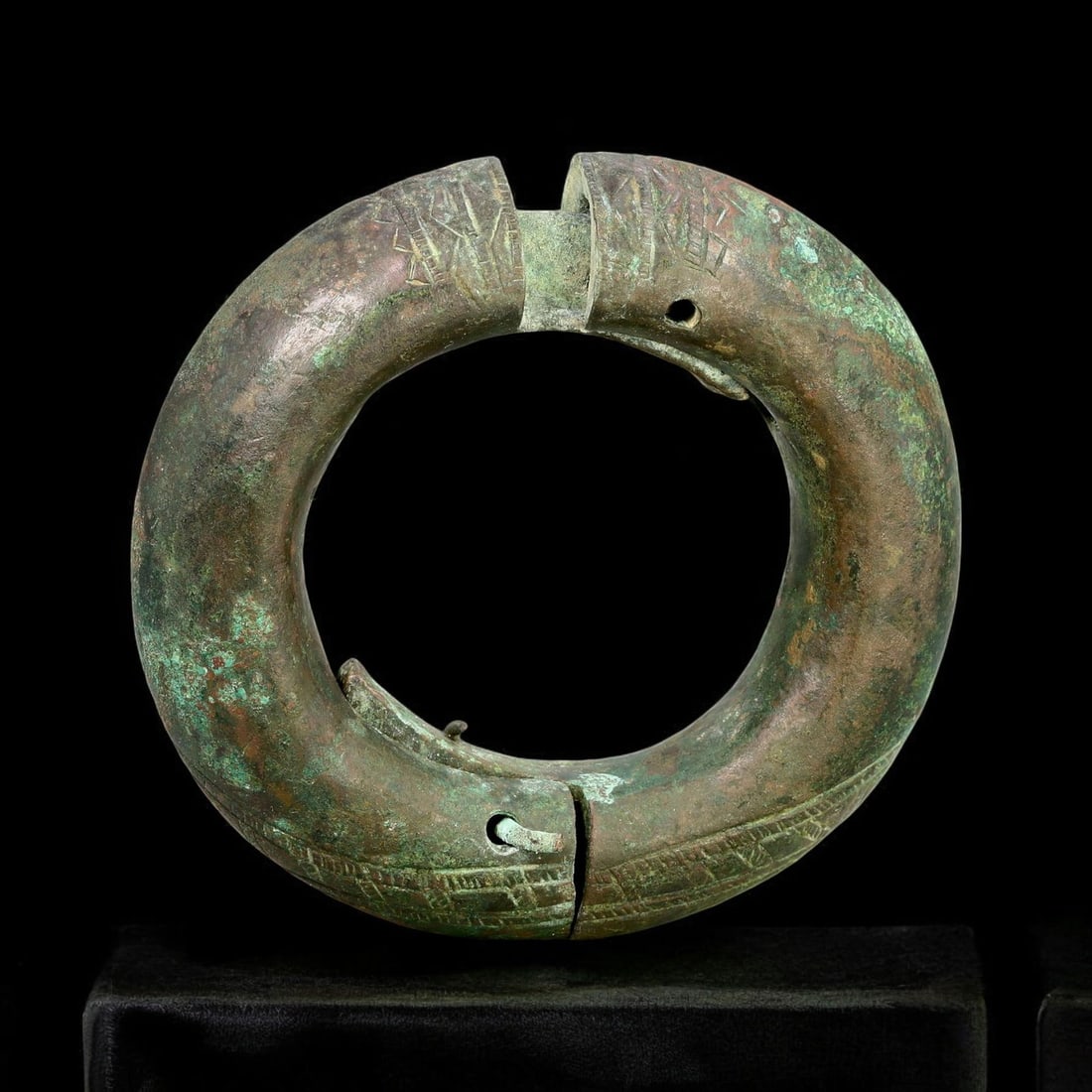 WEST AFRICAN BRONZE: Currency Bracelet, Kingdom of Benin, 16th-18th Century (1 of 3)