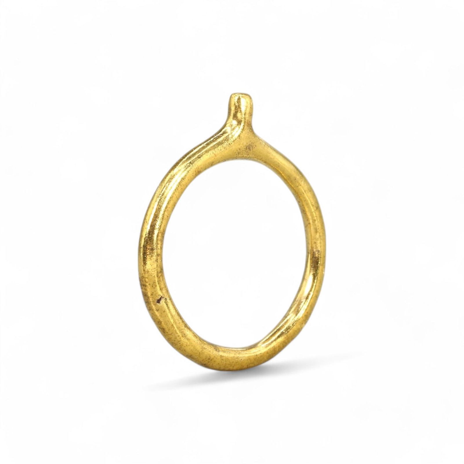 VIKING ERA: Gold-Gilt Bronze Proto-Ring, 9th-11th Century CE (4g, 11 US) (1 of 2)