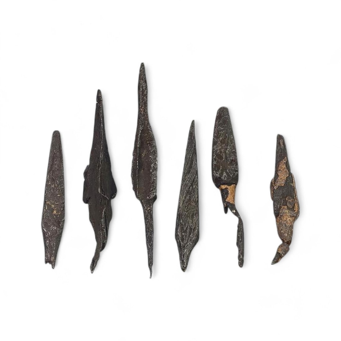 CRUSADER ERA: Lot of 6 Iron Arrowheads, 12th-13th Century CE (26g, 3.5-6cm) (1 of 1)