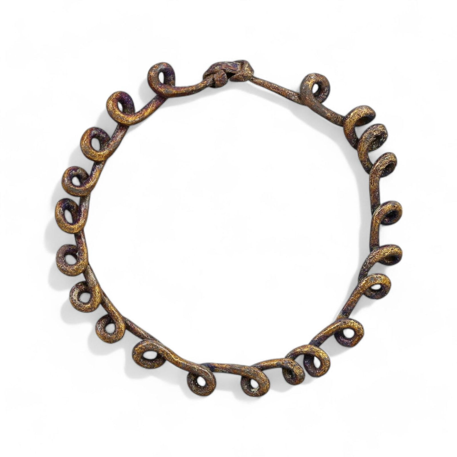 CELTIC BRONZE TWISTED LOOP BRACELET, 3RD-1ST CENTURY BCE (18g, 6cm) (1 of 2)