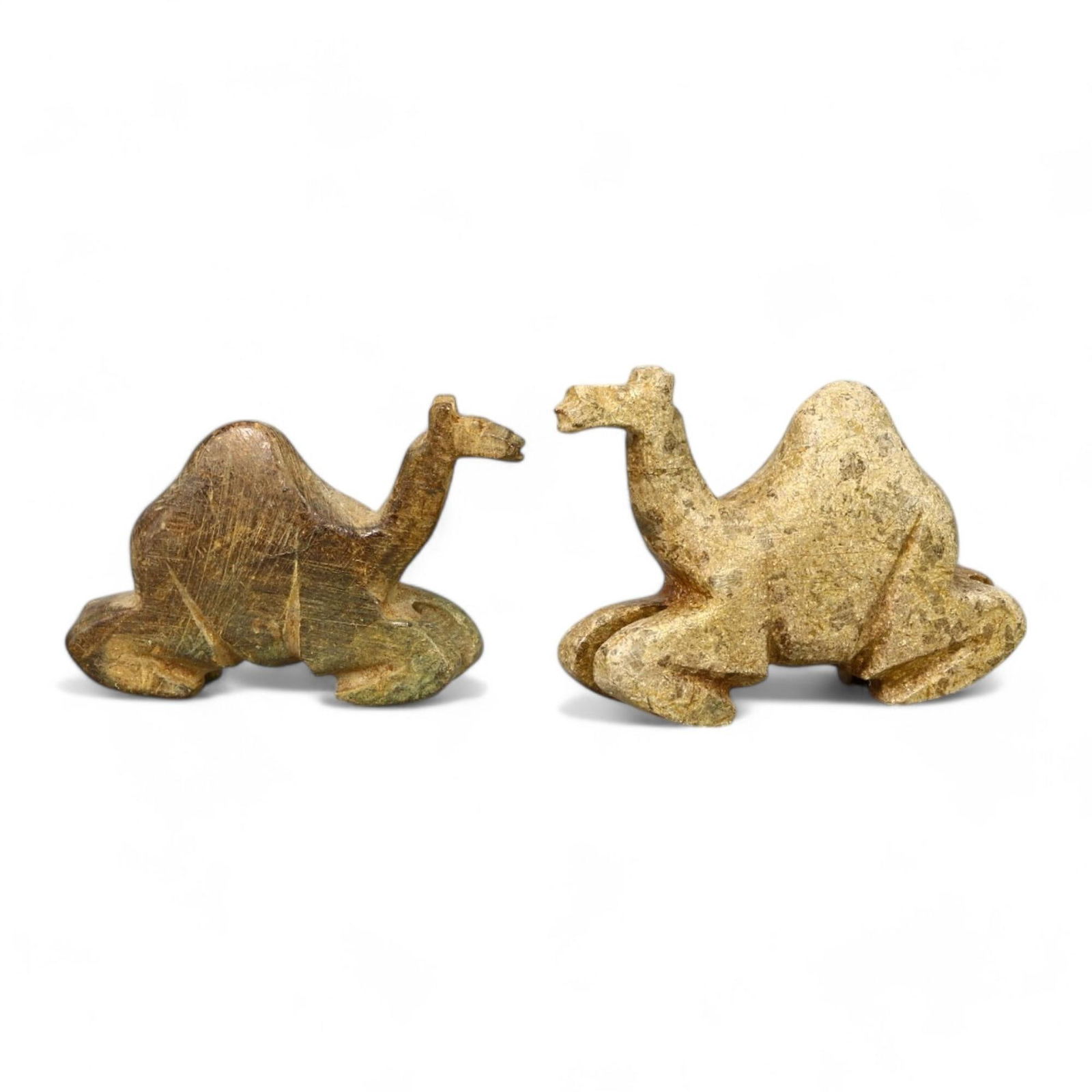 MEDIEVAL EGYPT: Pair of Steatite Camel Figurines, 12th-15th Century AD (25g, 3.5-4cm) (1 of 2)
