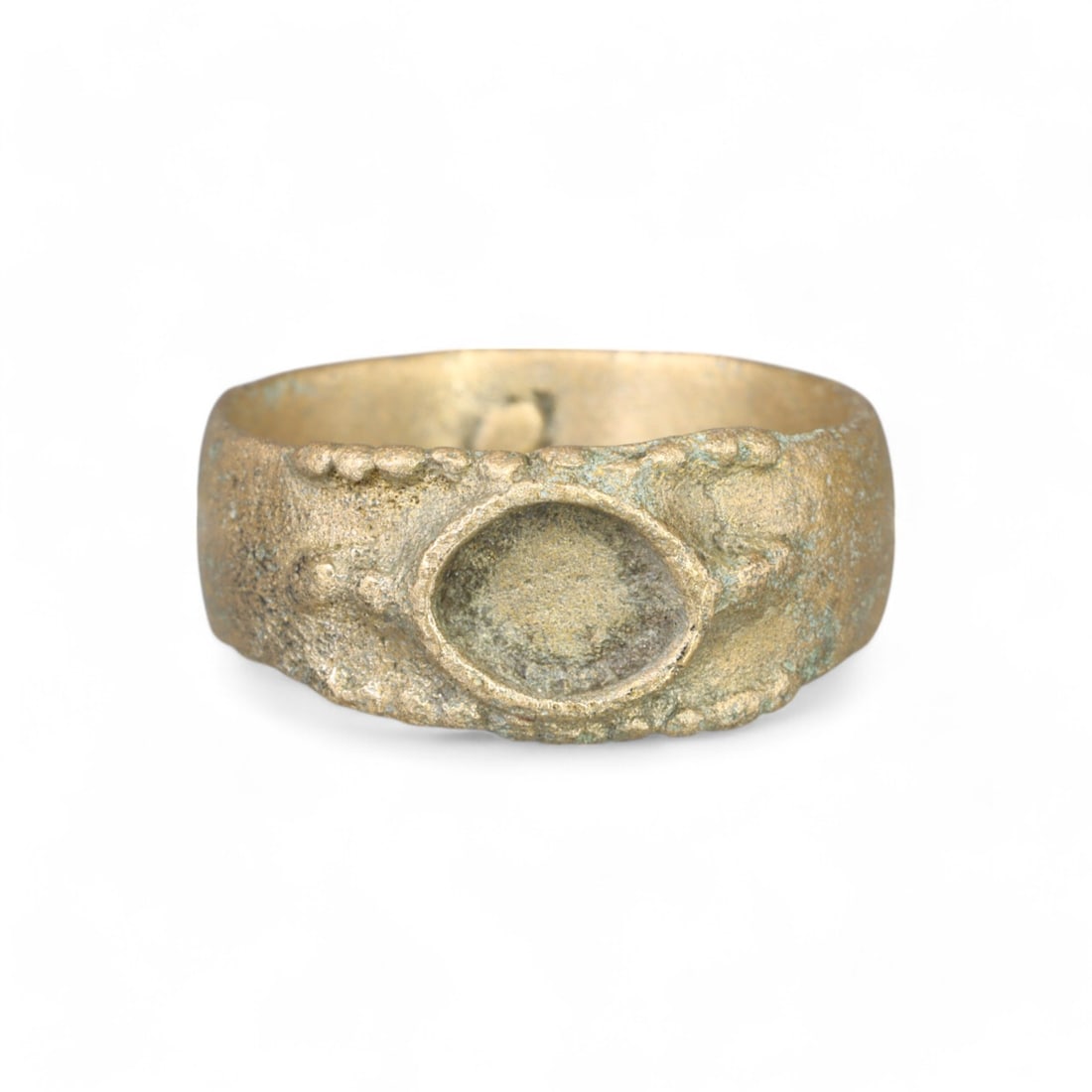 ANCIENT NEAR EAST: Bronze Ring, Amlash Culture, Circa 1st Millennium BCE (Size 8.25 US, 5g) (1 of 2)